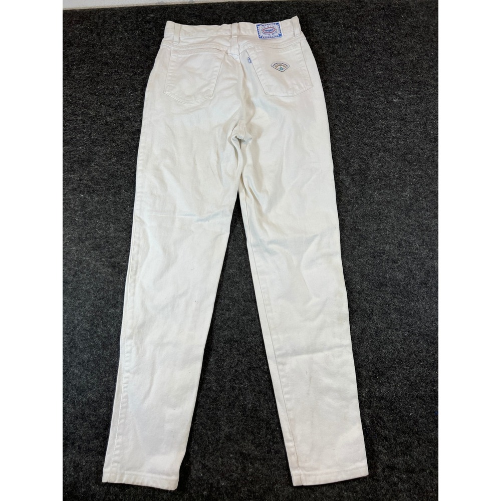 Vintage 90s Levis Native Blue Jeans Womens 9 White Denim High Rise Tapered USA